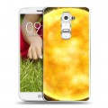 Дизайнерский пластиковый чехол для LG Optimus G2 mini Солнце