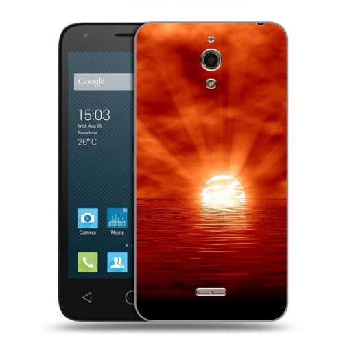 Дизайнерский силиконовый чехол для Alcatel One Touch Pixi 4 (6) Солнце
