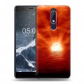 Дизайнерский пластиковый чехол для Nokia 5.1 Солнце