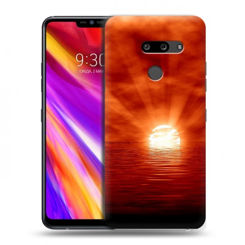 Дизайнерский пластиковый чехол для LG G8 ThinQ Солнце