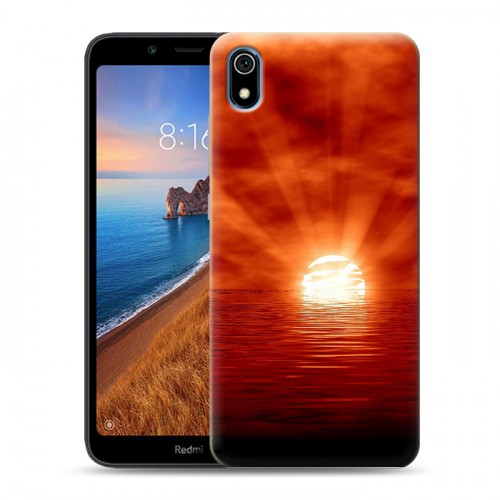 Дизайнерский силиконовый чехол для Xiaomi RedMi 7A Солнце