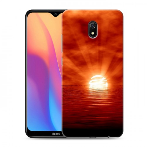 Дизайнерский силиконовый с усиленными углами чехол для Xiaomi RedMi 8A Солнце