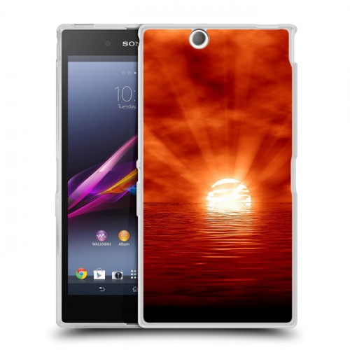 Дизайнерский пластиковый чехол для Sony Xperia Z Ultra  Солнце