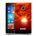 Дизайнерский пластиковый чехол для Microsoft Lumia 435 Солнце