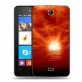 Дизайнерский силиконовый чехол для Microsoft Lumia 430 Dual SIM Солнце