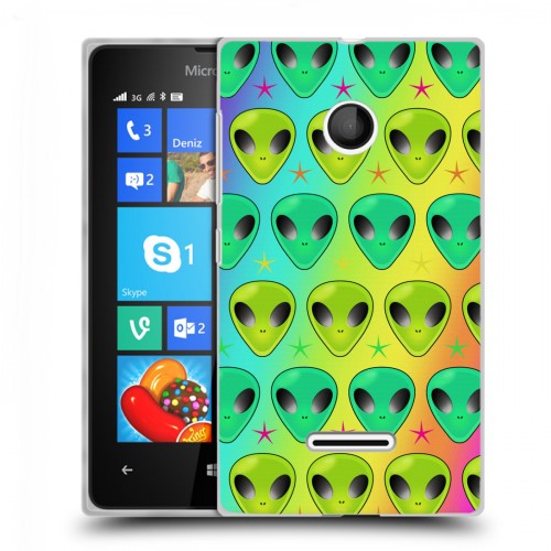 Дизайнерский пластиковый чехол для Microsoft Lumia 435 Яркие инопланетяне