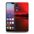 Дизайнерский силиконовый с усиленными углами чехол для Huawei P20 Pro Солнце