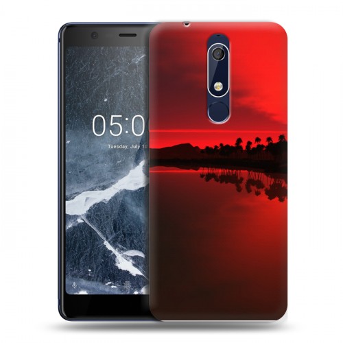 Дизайнерский пластиковый чехол для Nokia 5.1 Солнце