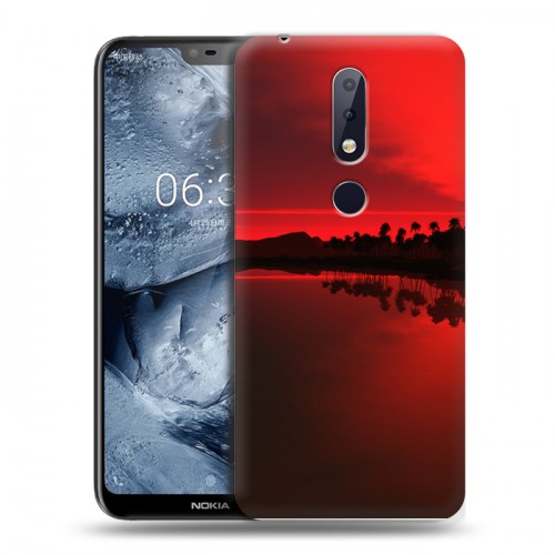 Дизайнерский пластиковый чехол для Nokia 6.1 Plus Солнце