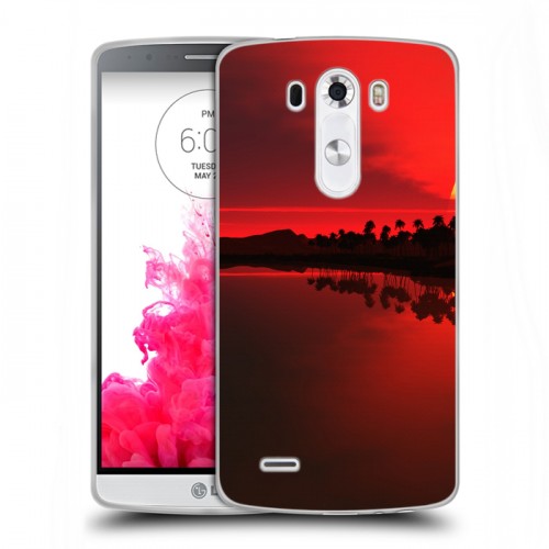 Дизайнерский пластиковый чехол для LG G3 (Dual-LTE) Солнце