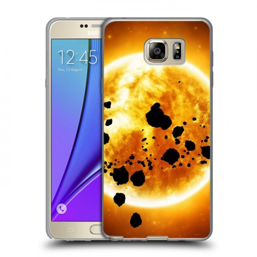 Дизайнерский пластиковый чехол для Samsung Galaxy Note 5 Солнце