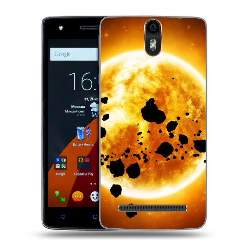 Дизайнерский силиконовый чехол для Wileyfox Storm Солнце