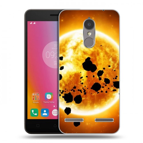 Дизайнерский силиконовый чехол для Lenovo K6 Солнце