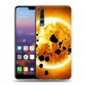 Дизайнерский силиконовый с усиленными углами чехол для Huawei P20 Pro Солнце