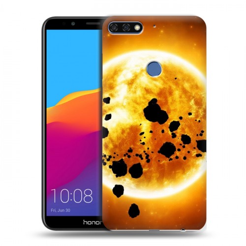 Дизайнерский пластиковый чехол для Huawei Honor 7C Pro Солнце