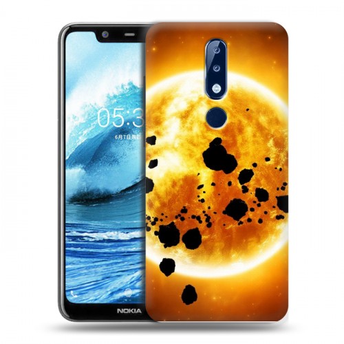 Дизайнерский силиконовый чехол для Nokia 5.1 Plus Солнце