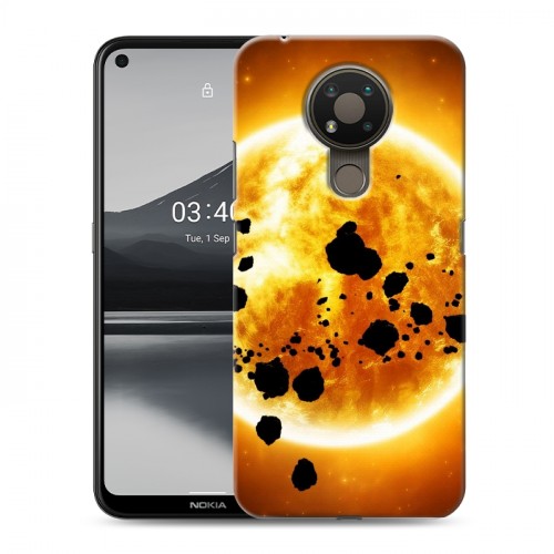 Дизайнерский пластиковый чехол для Nokia 3.4 Солнце