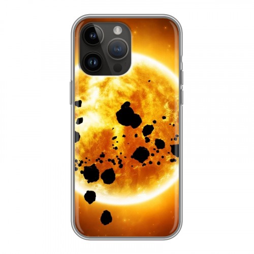 Дизайнерский силиконовый чехол для Iphone 14 Pro Max Солнце