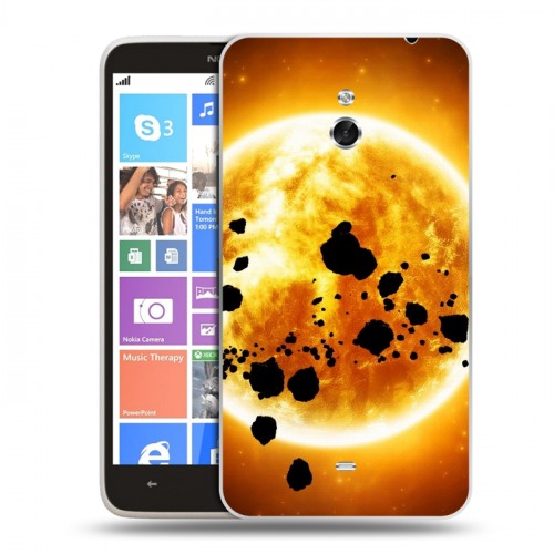 Дизайнерский пластиковый чехол для Nokia Lumia 1320 Солнце