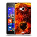 Дизайнерский пластиковый чехол для Microsoft Lumia 540 Солнце