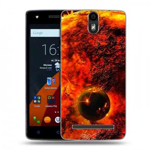 Дизайнерский силиконовый чехол для Wileyfox Storm Солнце