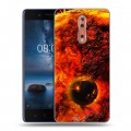 Дизайнерский пластиковый чехол для Nokia 8 Солнце