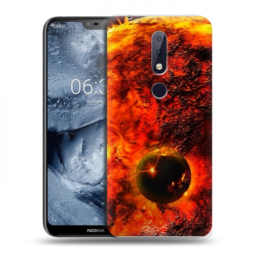 Дизайнерский пластиковый чехол для Nokia 6.1 Plus Солнце