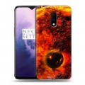 Дизайнерский пластиковый чехол для OnePlus 7 Солнце