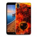 Дизайнерский силиконовый чехол для Xiaomi RedMi 7A Солнце