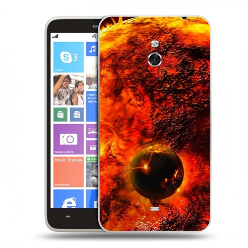 Дизайнерский пластиковый чехол для Nokia Lumia 1320 Солнце