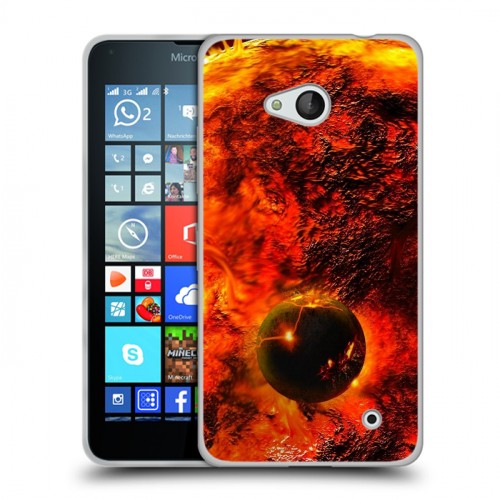 Дизайнерский пластиковый чехол для Microsoft Lumia 640 Солнце