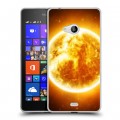 Дизайнерский пластиковый чехол для Microsoft Lumia 540 Солнце