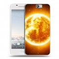 Дизайнерский силиконовый чехол для HTC One A9 Солнце