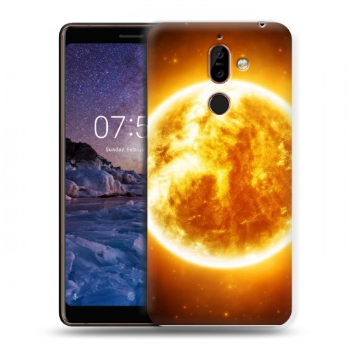 Дизайнерский пластиковый чехол для Nokia 7 Plus Солнце