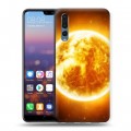 Дизайнерский силиконовый с усиленными углами чехол для Huawei P20 Pro Солнце