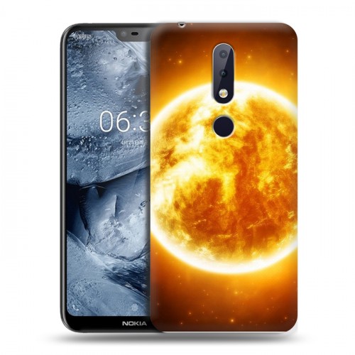 Дизайнерский силиконовый чехол для Nokia 6.1 Plus Солнце