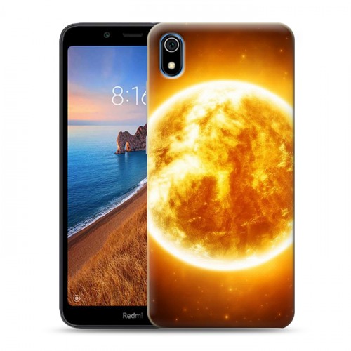 Дизайнерский силиконовый чехол для Xiaomi RedMi 7A Солнце