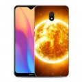 Дизайнерский силиконовый с усиленными углами чехол для Xiaomi RedMi 8A Солнце