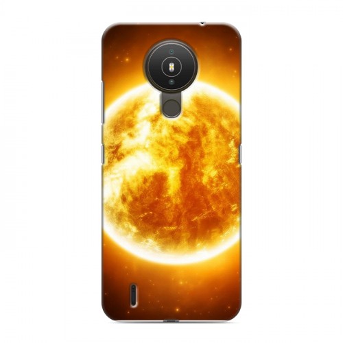 Дизайнерский силиконовый с усиленными углами чехол для Nokia 1.4 Солнце