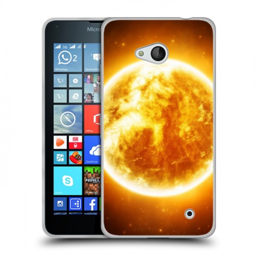 Дизайнерский пластиковый чехол для Microsoft Lumia 640 Солнце