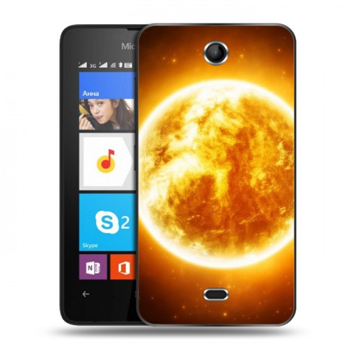 Дизайнерский силиконовый чехол для Microsoft Lumia 430 Dual SIM Солнце