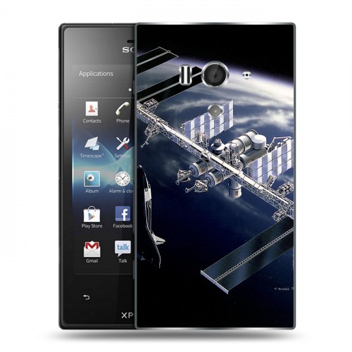 Дизайнерский пластиковый чехол для Sony Xperia acro S Орбита