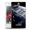 Дизайнерский пластиковый чехол для Sony Xperia E Орбита