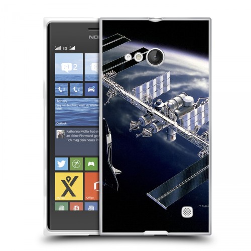 Дизайнерский пластиковый чехол для Nokia Lumia 730/735 Орбита