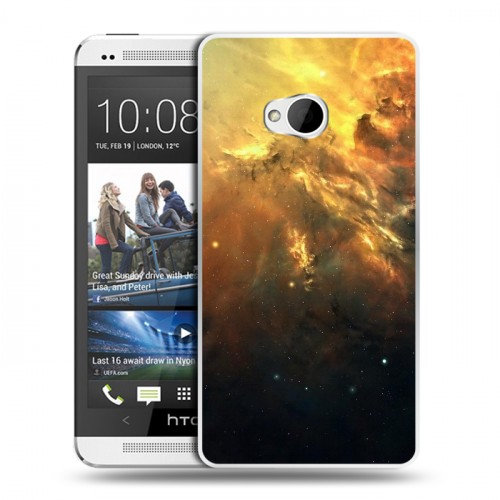 Дизайнерский пластиковый чехол для HTC One (M7) Dual SIM Туманность