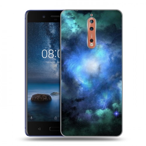 Дизайнерский пластиковый чехол для Nokia 8 Туманность