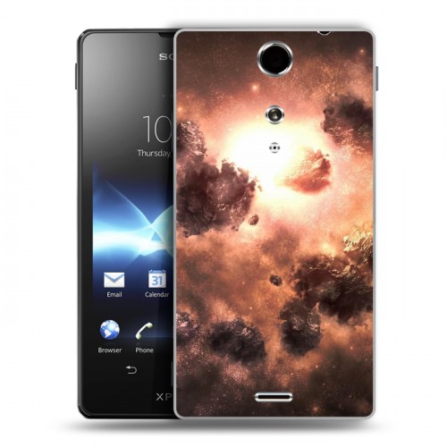 Дизайнерский пластиковый чехол для Sony Xperia TX Туманность