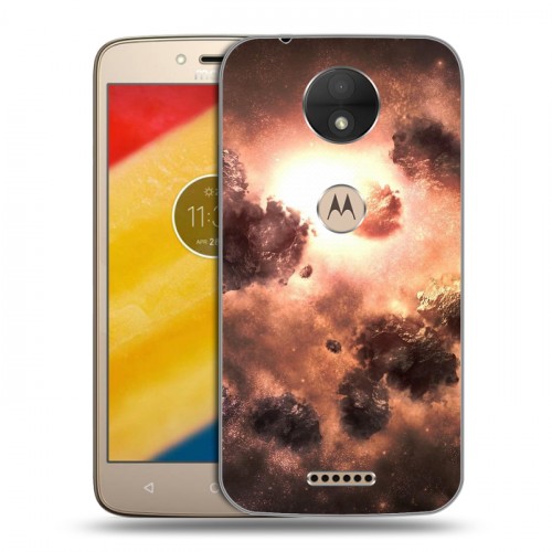 Дизайнерский пластиковый чехол для Motorola Moto C Туманность