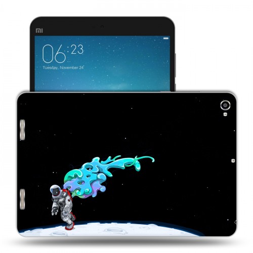 Дизайнерский силиконовый чехол для Xiaomi Mi Pad 2 Космонавт