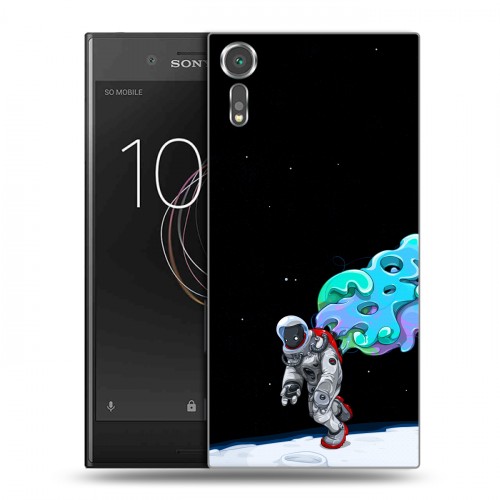 Дизайнерский пластиковый чехол для Sony Xperia XZs Космонавт